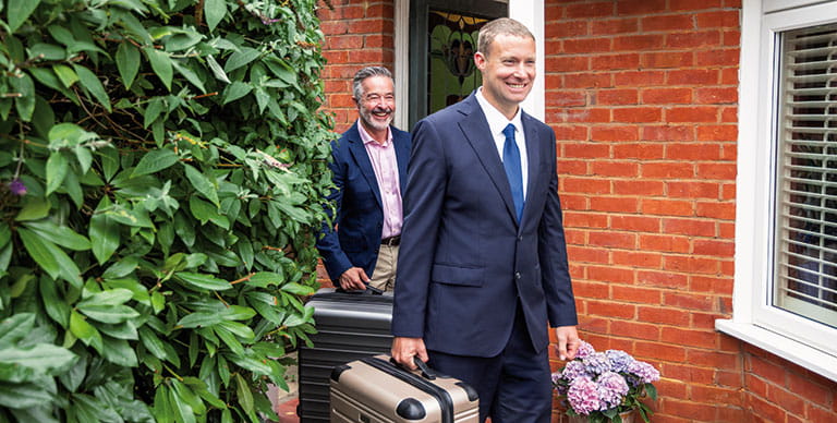 A Saga customer being collected by their chauffeur